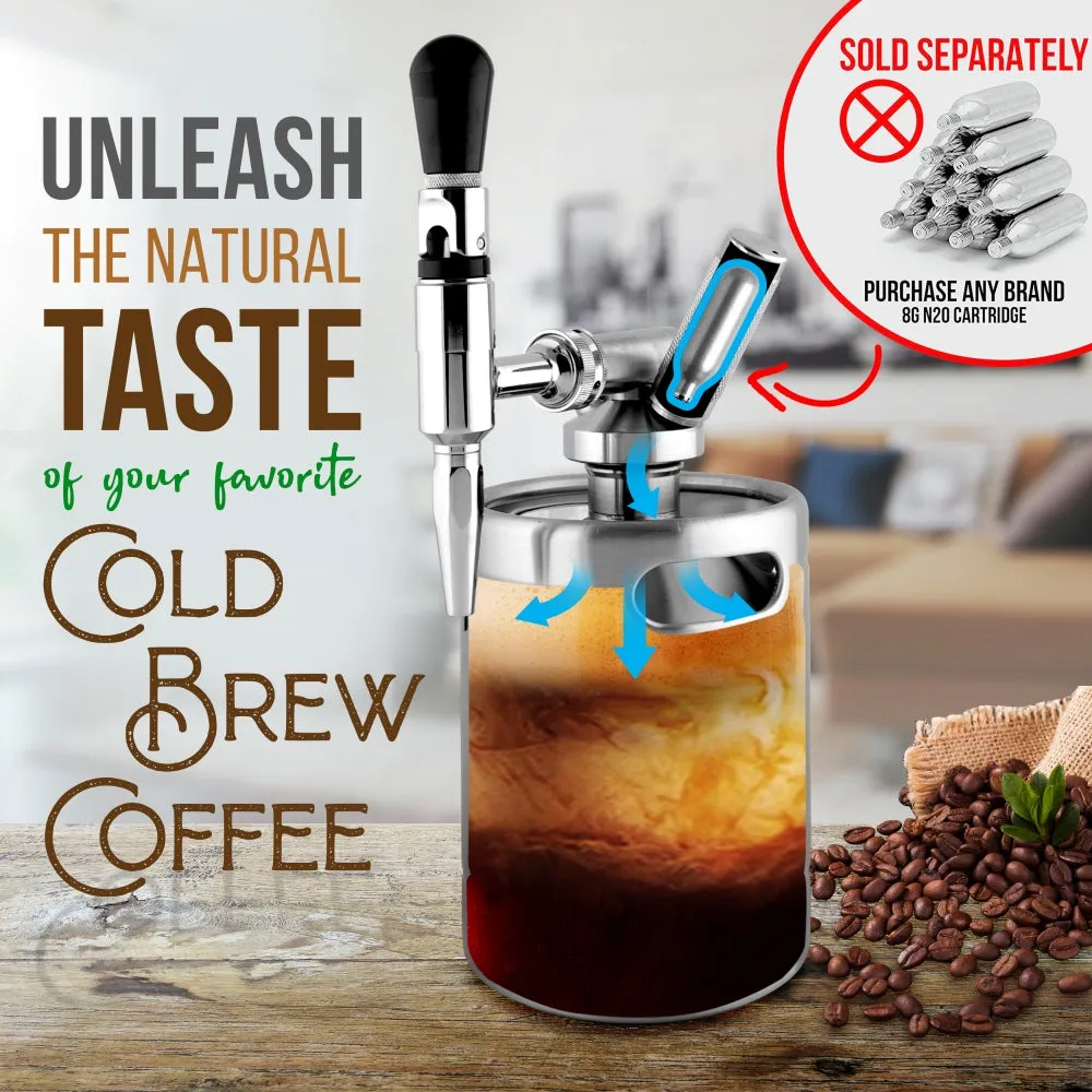 Nutrichef NCNTROCB10 cafetière nitro 1,9 L inox