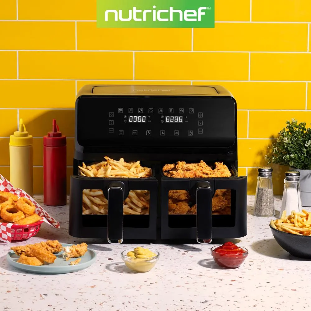 Nutrichef NCAF5508AT air fryer double 8,3 L