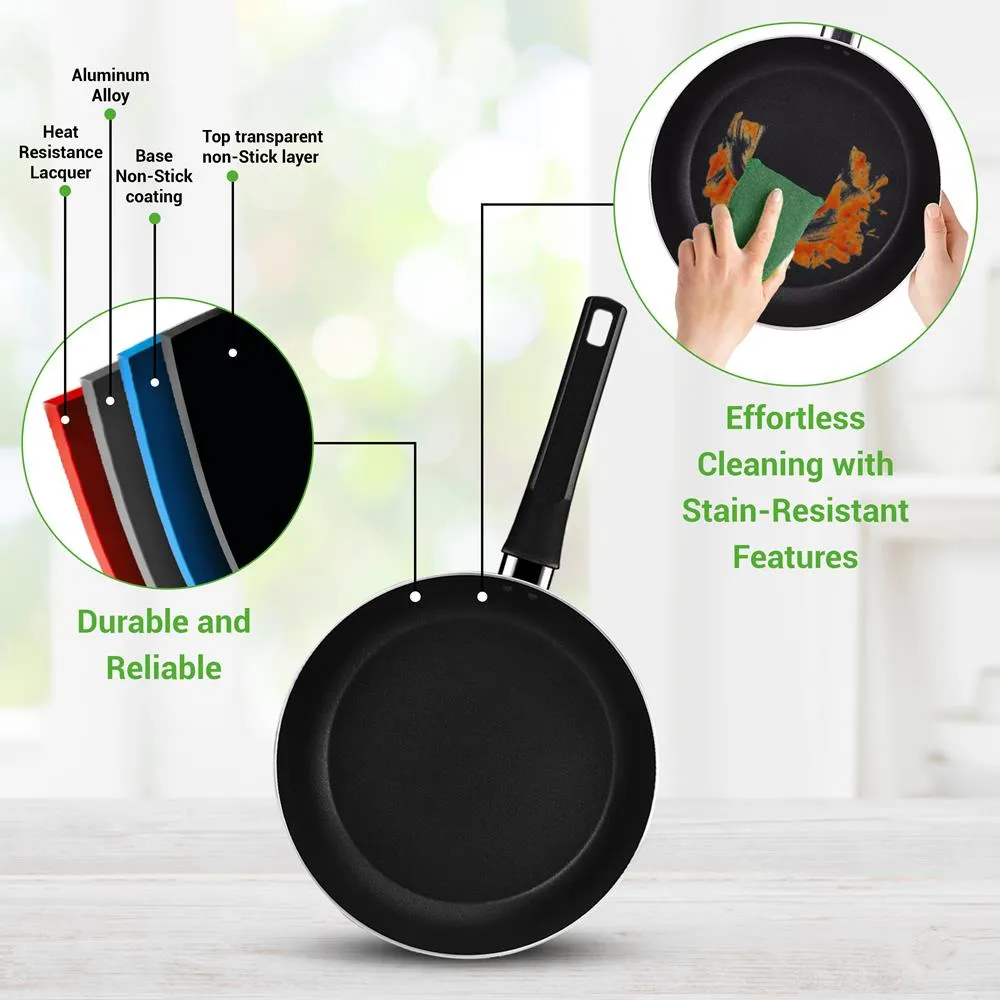 Nutrichef batterie cuisine antiadhésive 13 pièces verre