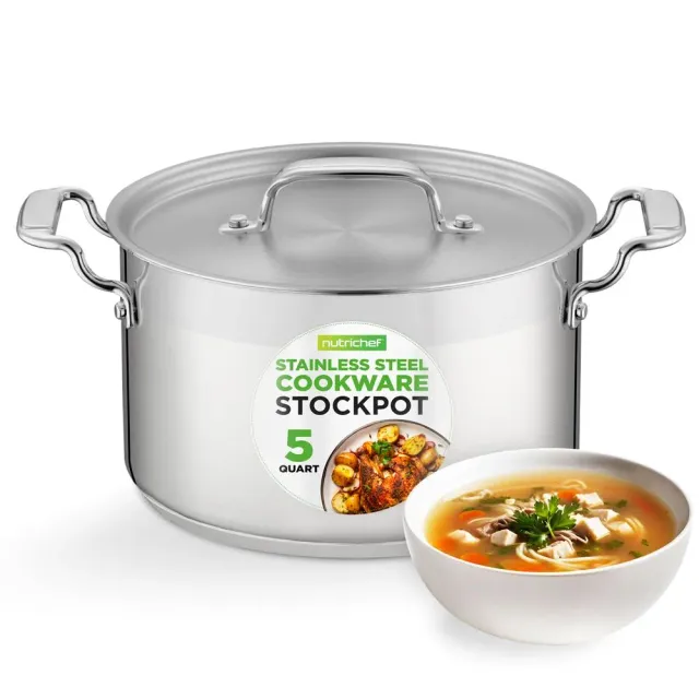 Nutrichef faitout inox 5 QT induction 4,7 L