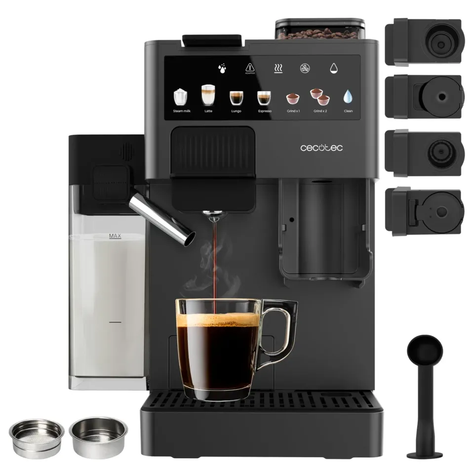 Cecotec Freestyle Grind & Latte cafetière capsules broyeur 20 bars