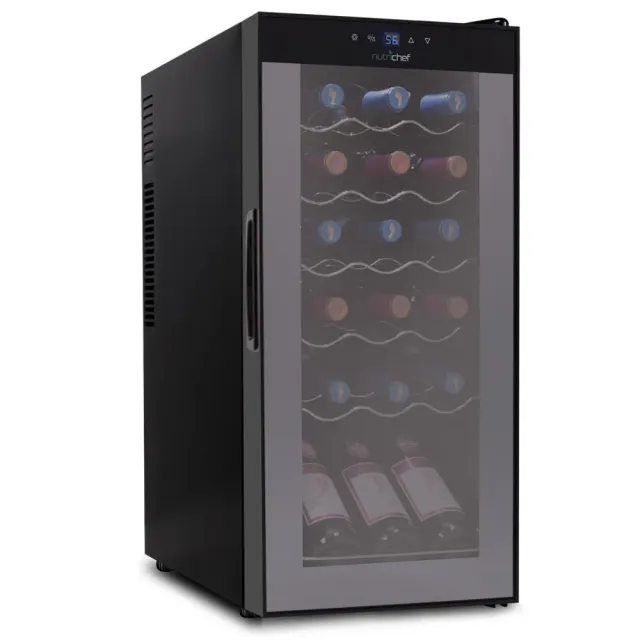 Nutrichef Cave à Vin 18 Bouteilles Porte Verre