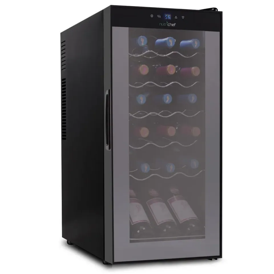 Nutrichef Cave à Vin 18 Bouteilles Porte Verre