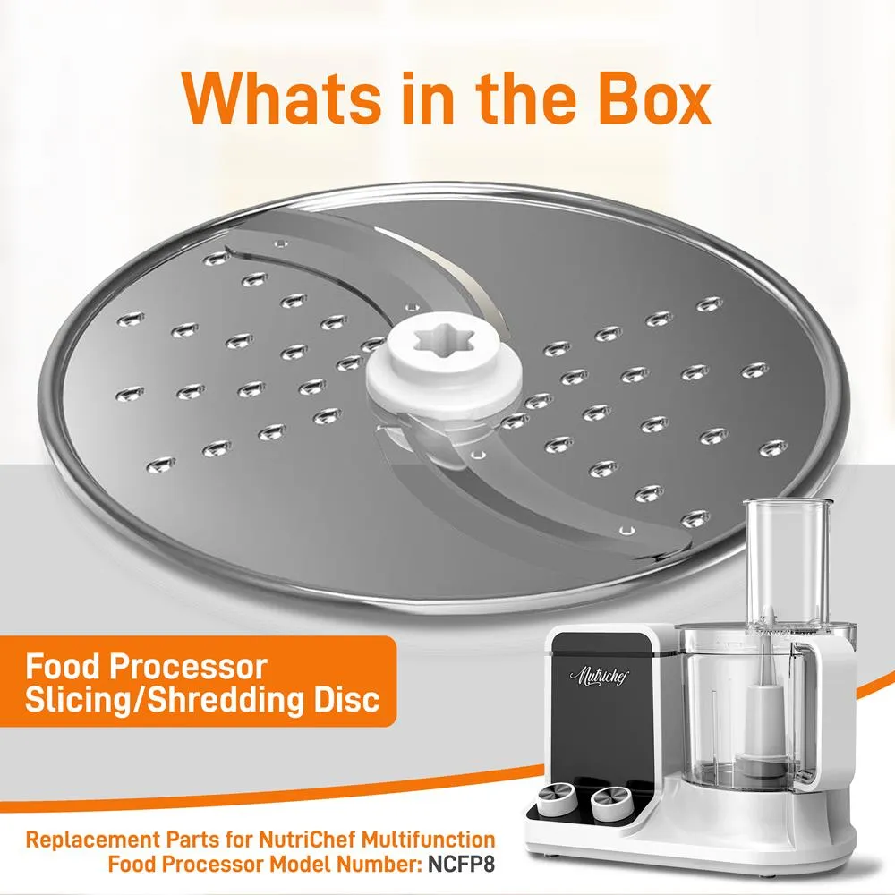 Nutrichef NCFP8 disque émincer râper robot inox