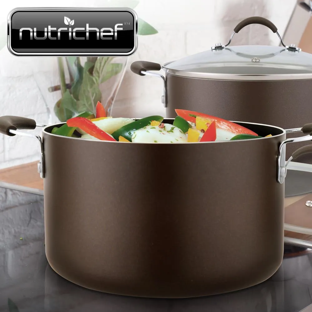 Nutrichef cocotte antiadhésive couvercle 4,7 L