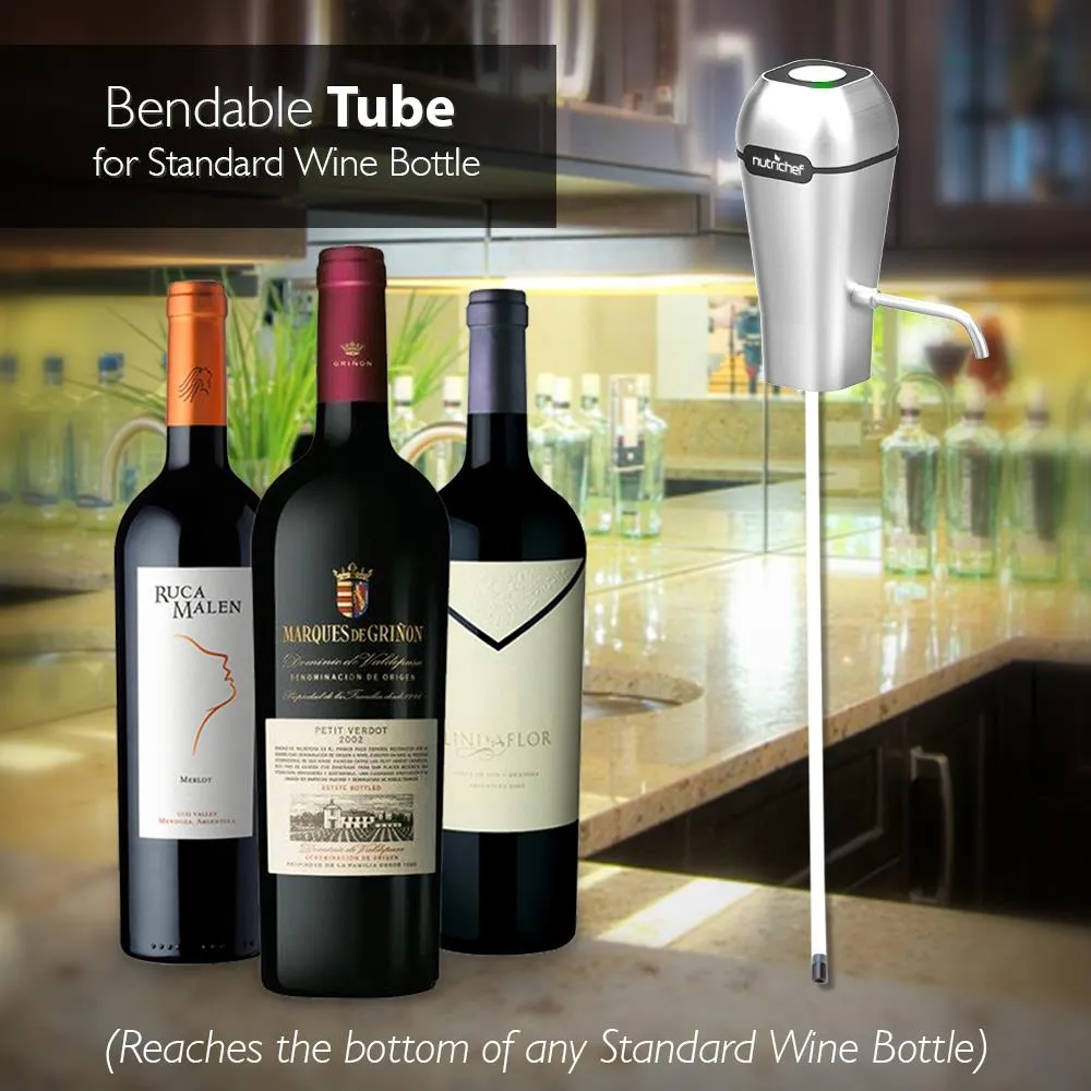 Nutrichef Pompe Aérateur Vin Électrique USB Décanteur