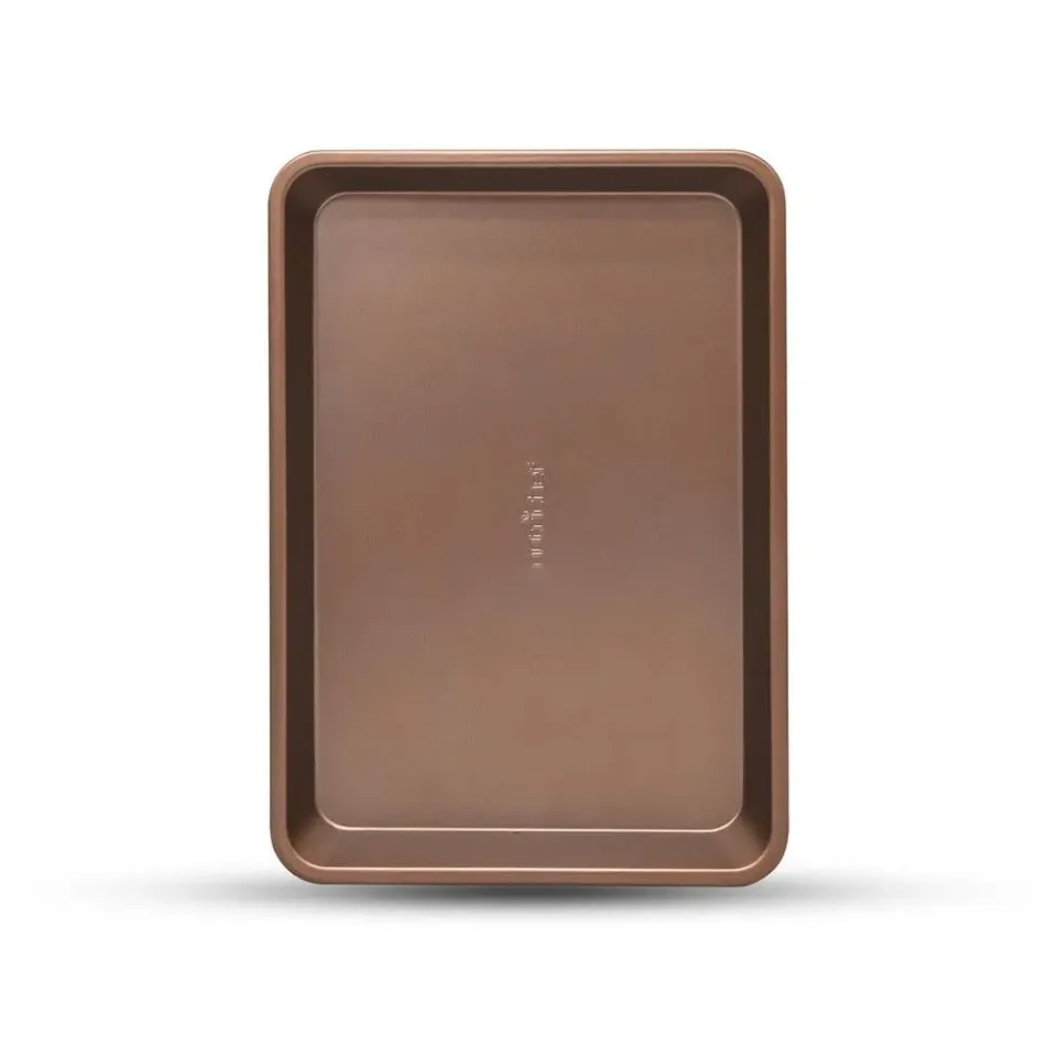 Nutrichef plaque cuisson dorée 34x24 cm antiadhésive