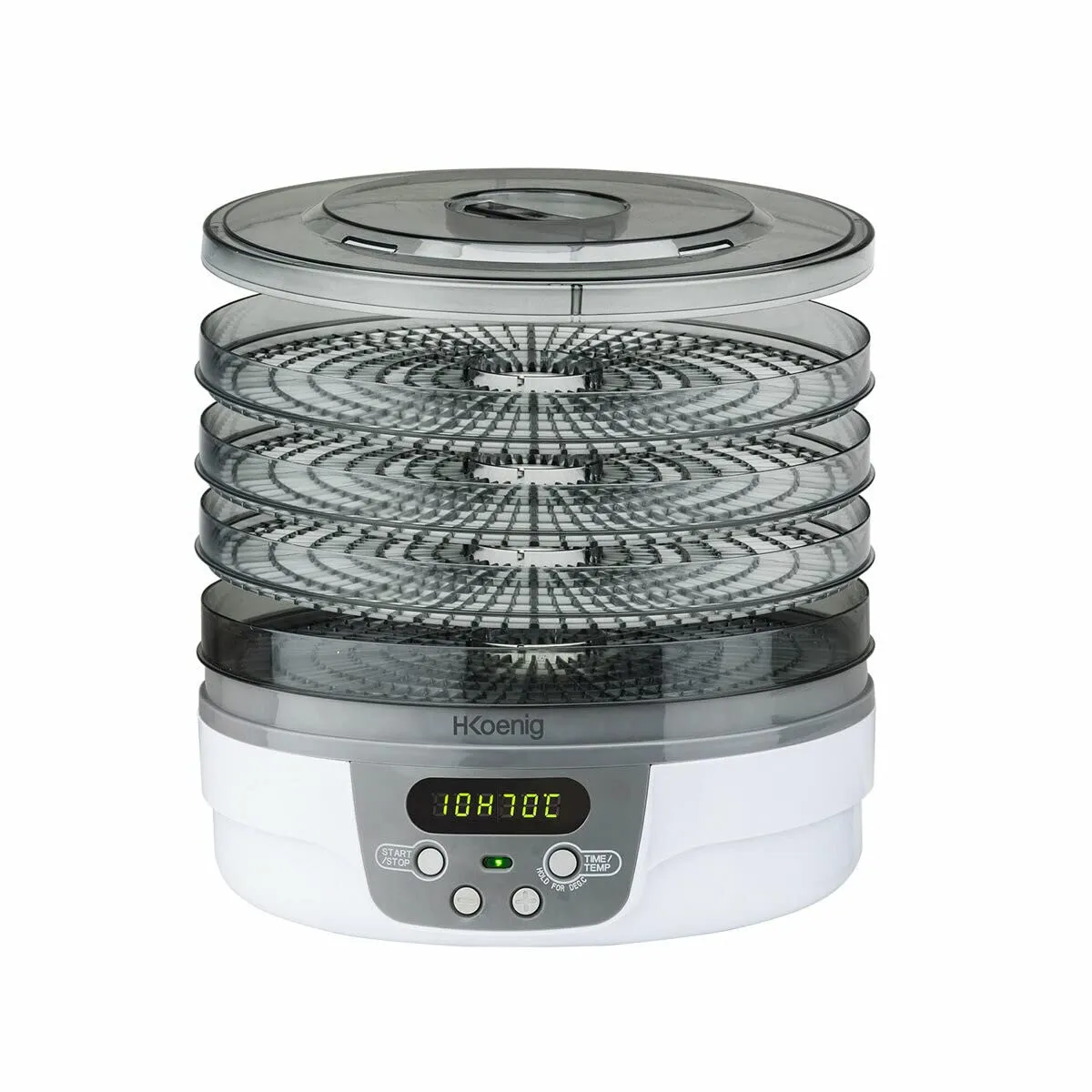 H.Koenig DSY700 déshydrateur alimentaire 5 plateaux blanc