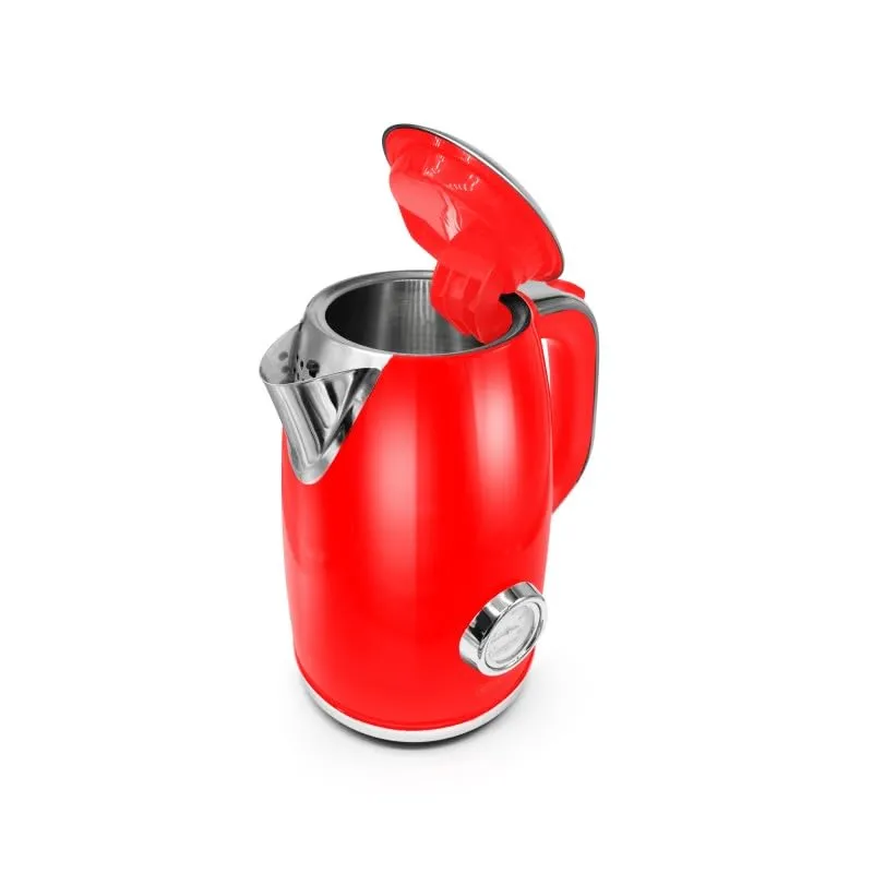 Kitchencook Retro Tea bouilloire rouge 1,7 L inox