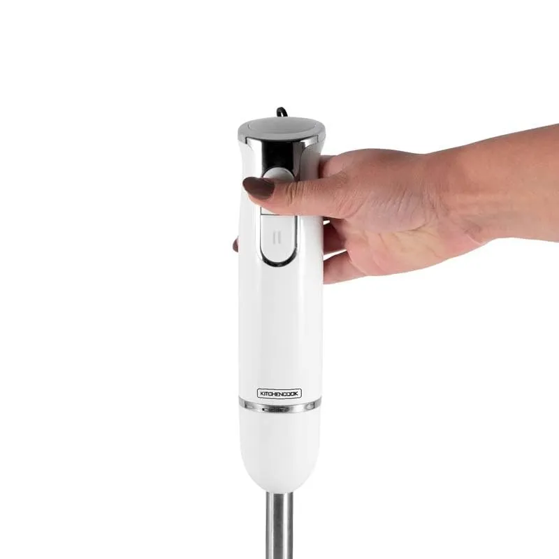 Kitchencook Hand X White mixeur plongeant blanc 600W inox