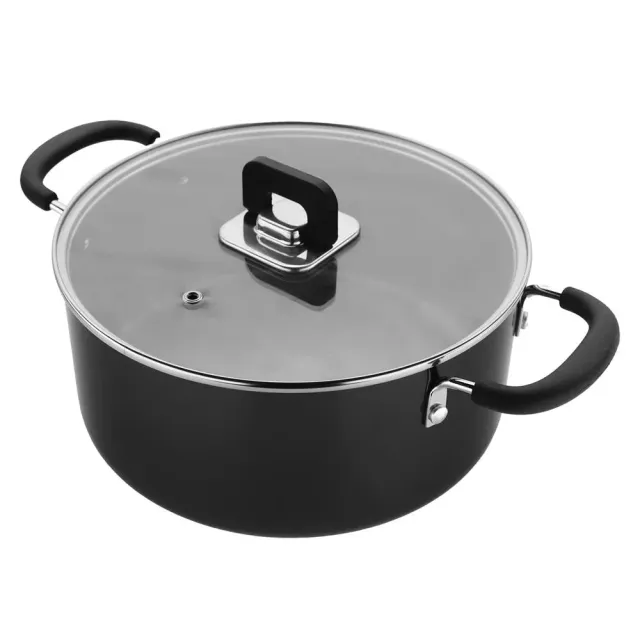 Nutrichef faitout antiadhésif 5 Qt couvercle verre