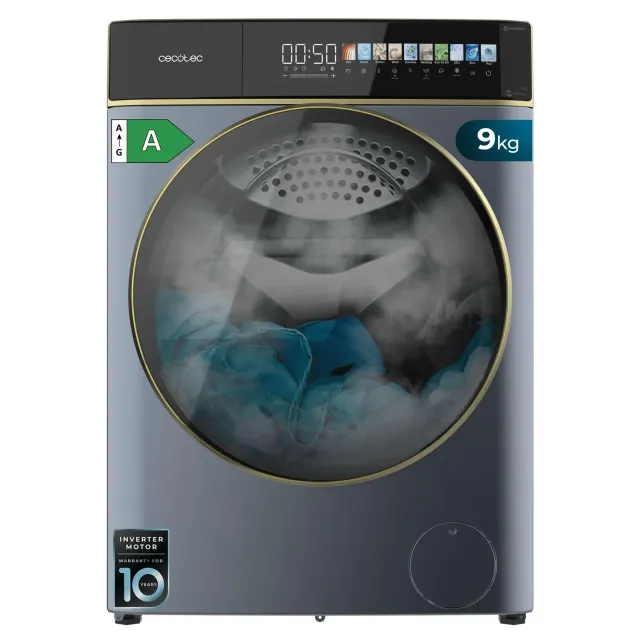 Cecotec Bolero DressCode 9900 Autodose lave-linge 9 kg Ice Blue classe A