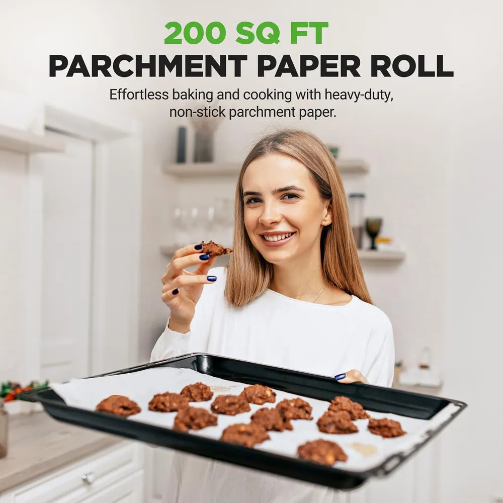 Nutrichef rouleau papier cuisson siliconé 48 m antiadhésif