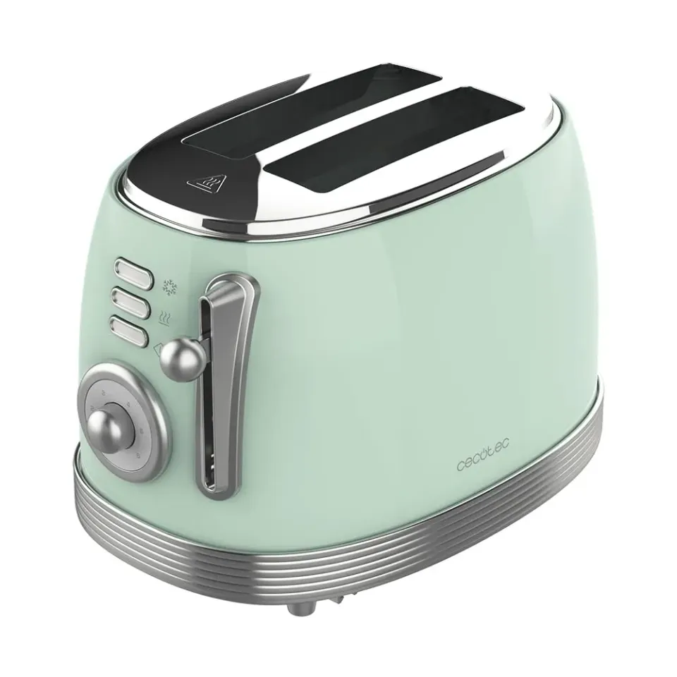 Cecotec Toast Taste 800 Grille-Pain Vintage Vert 850 W