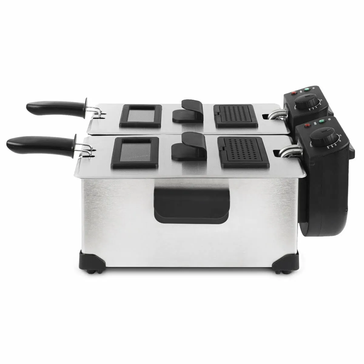 H.Koenig DFX600 friteuse double bac inox 2 x 3 L