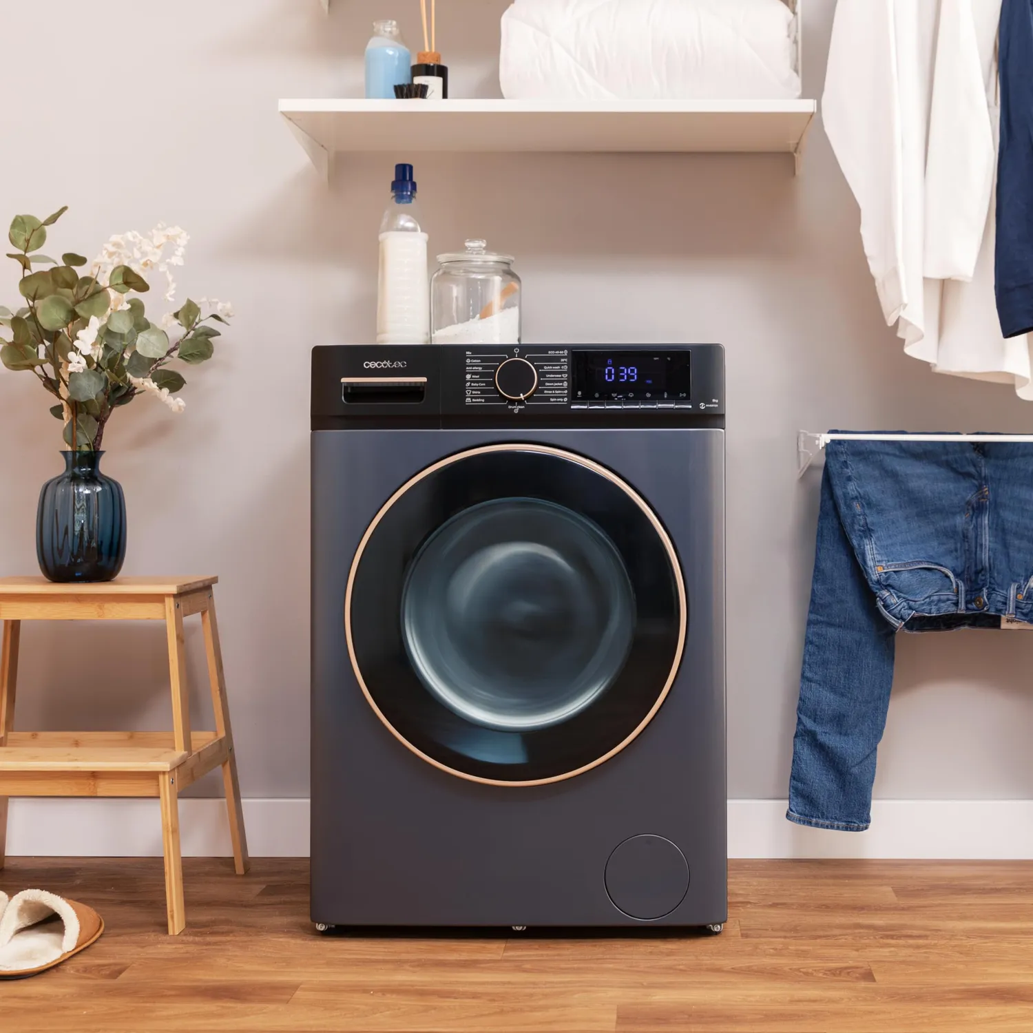 Cecotec Bolero Dresscode 7610 lave-linge 7 kg bleu vapeur