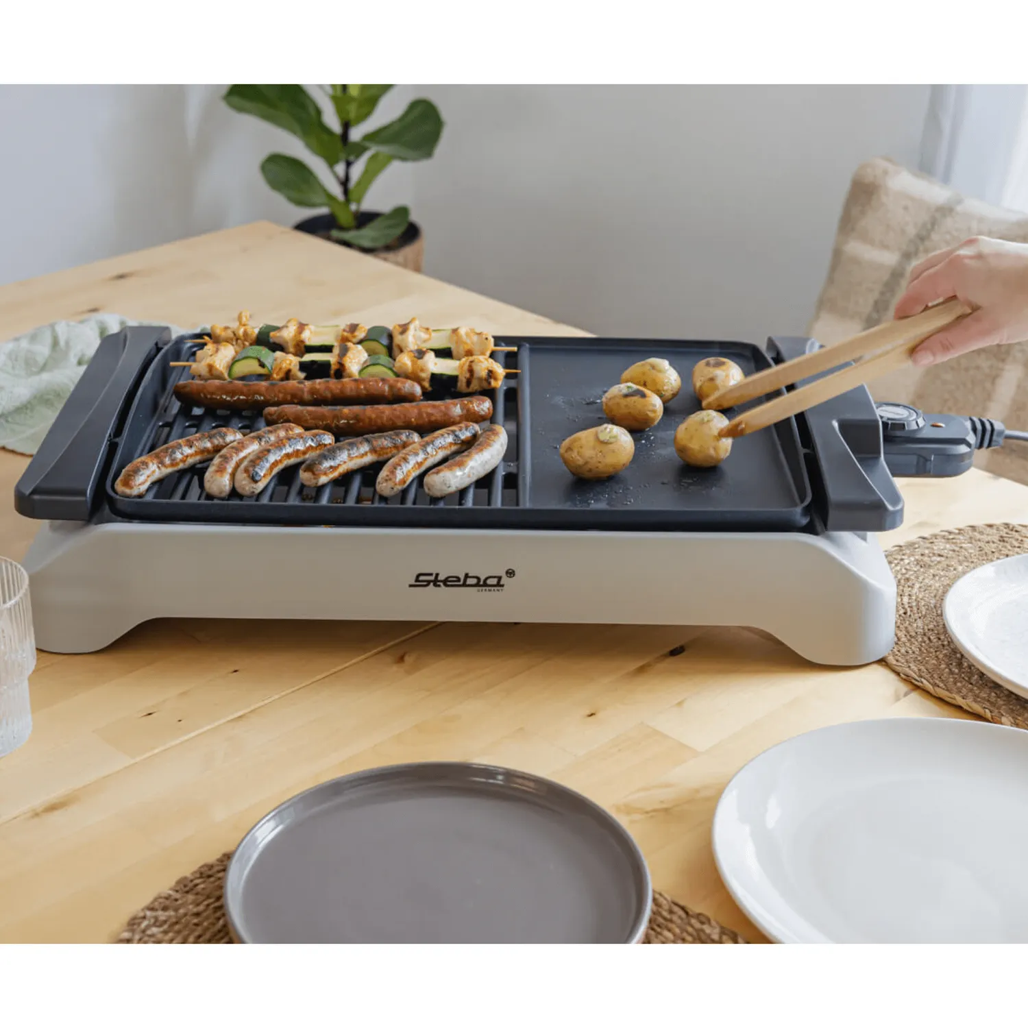 Steba VG 101 grill électrique table fonte 43 cm antiadhésif