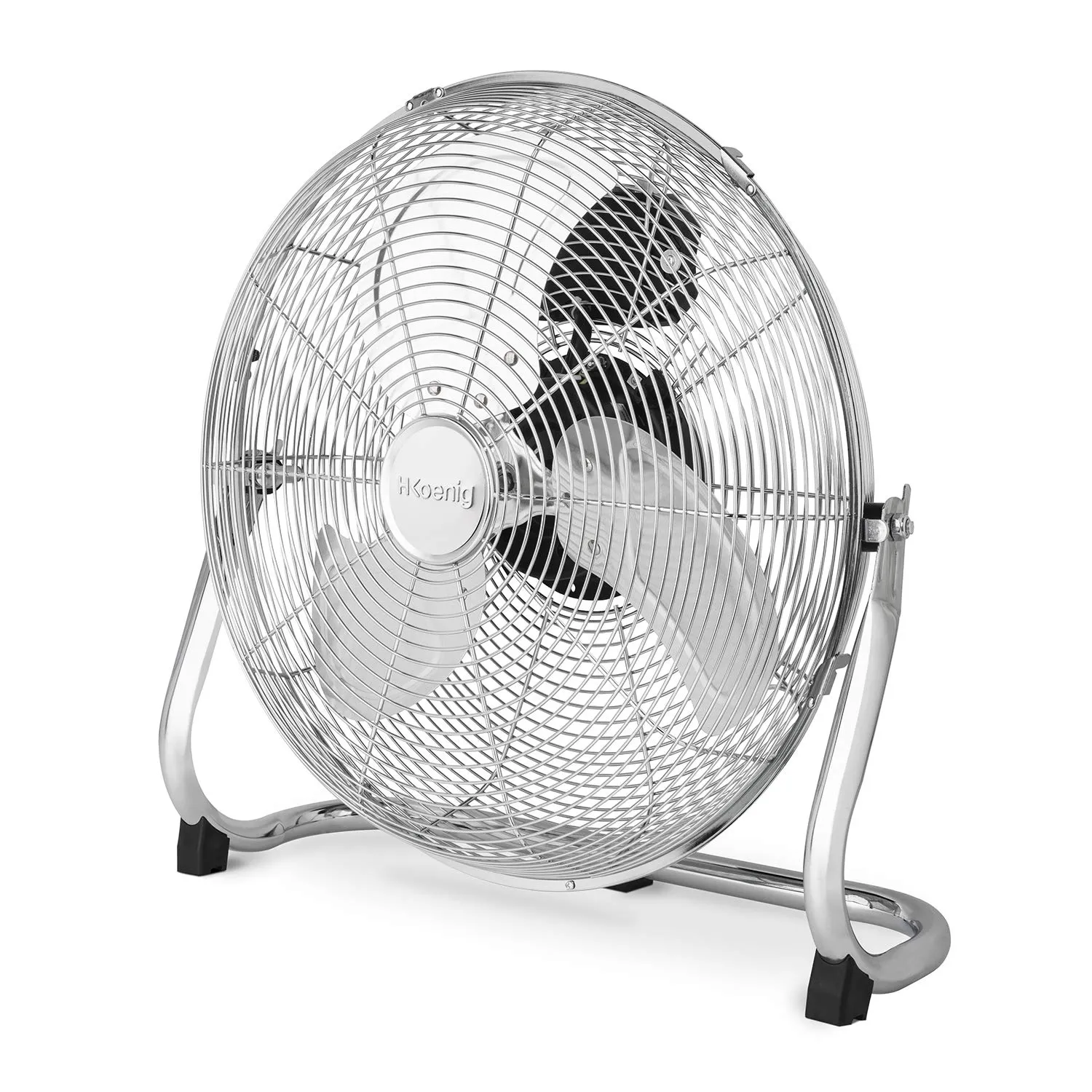 H.Koenig JOE30 ventilateur de sol métal 40 cm chromé