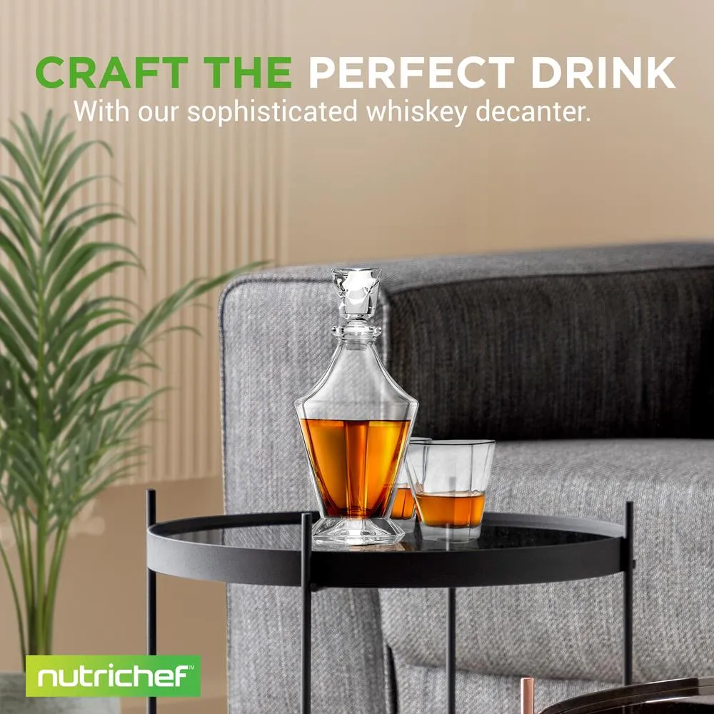 Nutrichef carafe whisky verre 850ml 4 verres