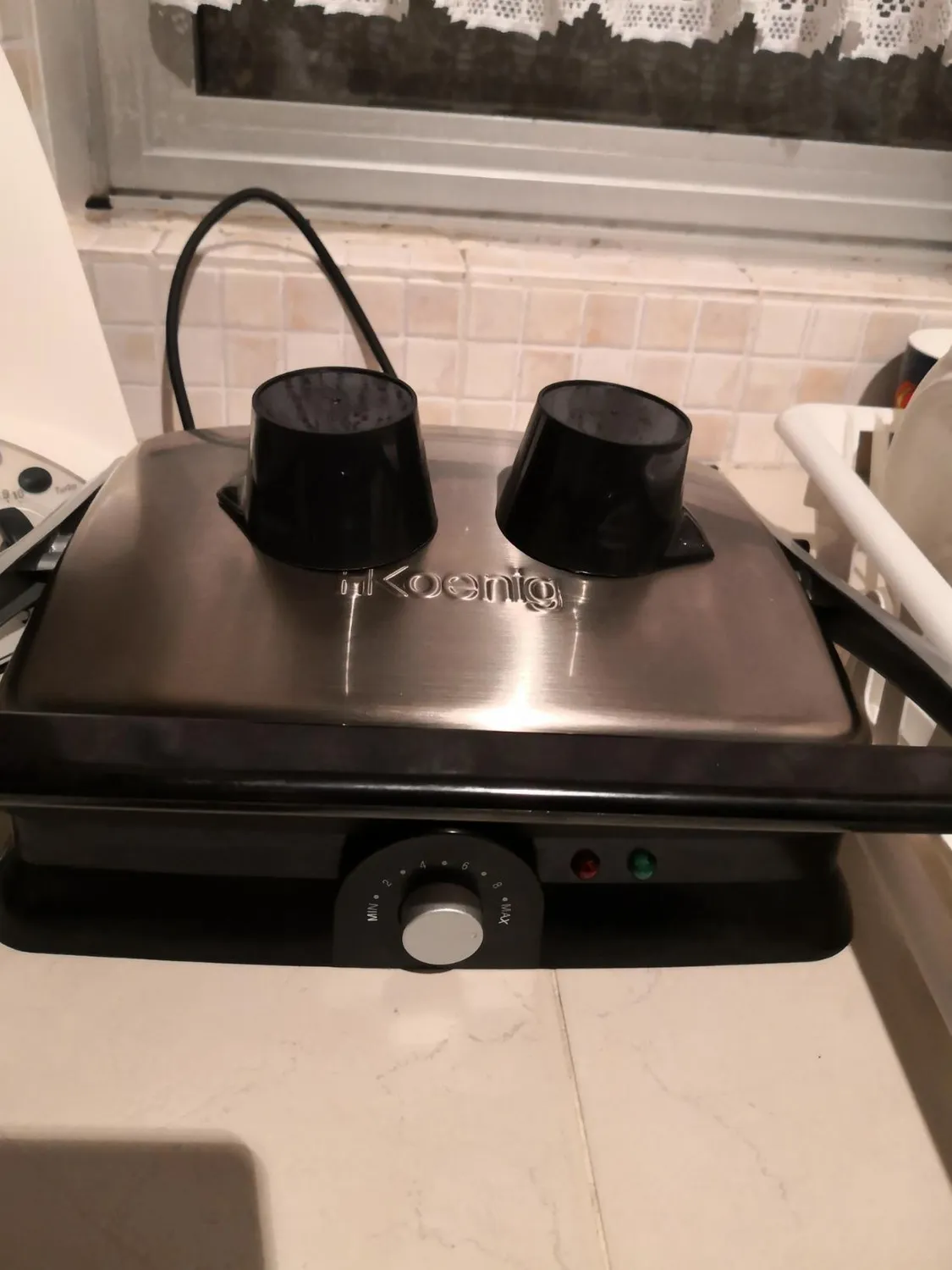 H.Koenig GR20 grill plancha électrique inox 2000W