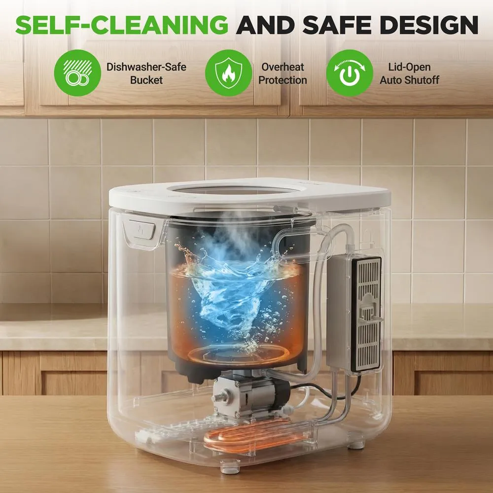 Nutrichef composteur électrique 4L blanc silencieux inodore