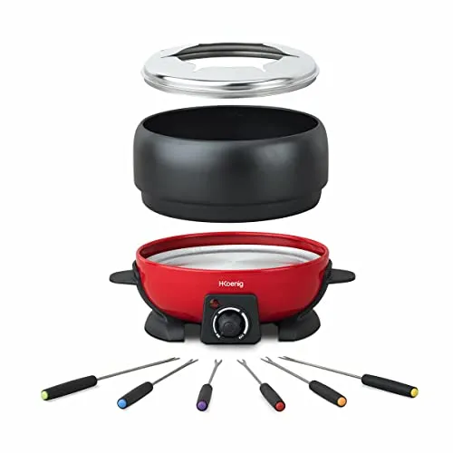 H.Koenig ALP1800 appareil à fondue électrique 2L 6 personnes