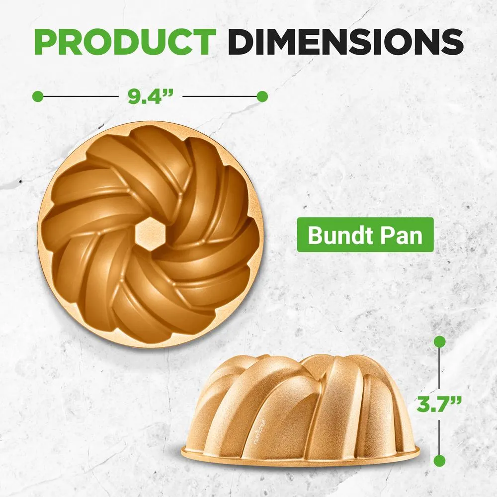 Nutrichef NCBUTP18 moule bundt aluminium cannelé