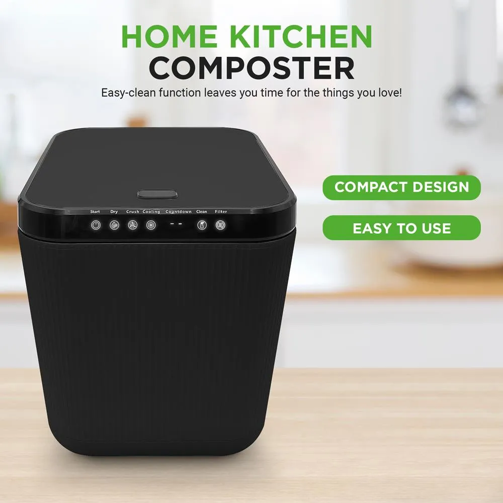 Nutrichef composteur électrique cuisine 3 L gris inodore