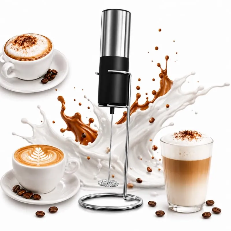 Kitchencook Kfoam mousseur à lait électrique avec support