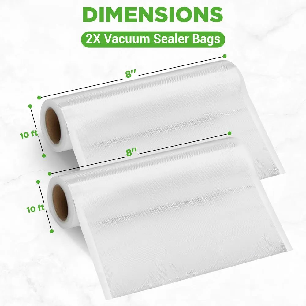 Nutrichef Rouleaux sous vide 2 x 3 m étroits 20 cm