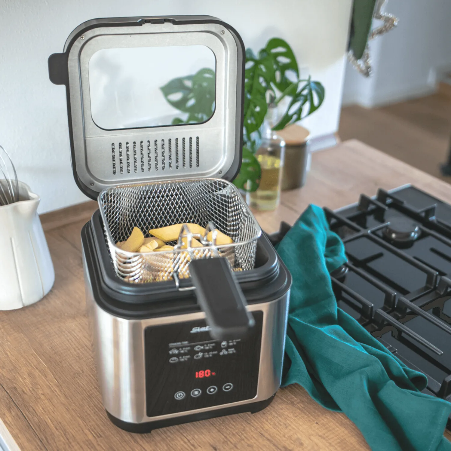 Steba DF 150 friteuse inox 2,5 L avec fondue 800 g