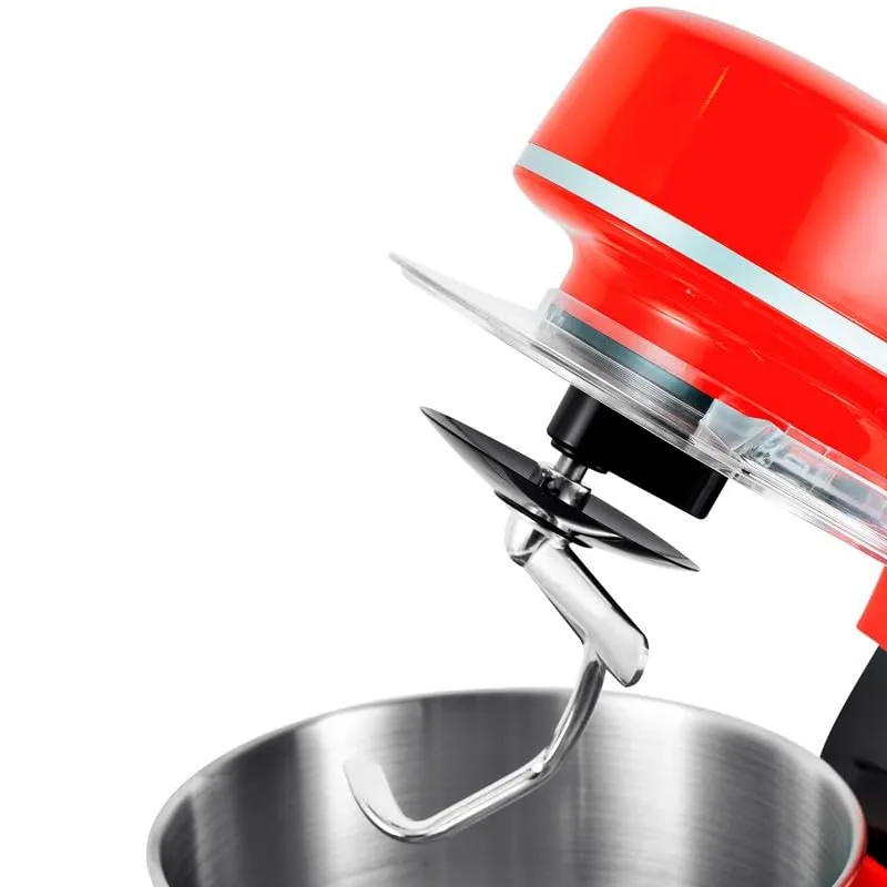 Kitchencook Robot Pétrin 5L 1300W Rouge 6 vitesses