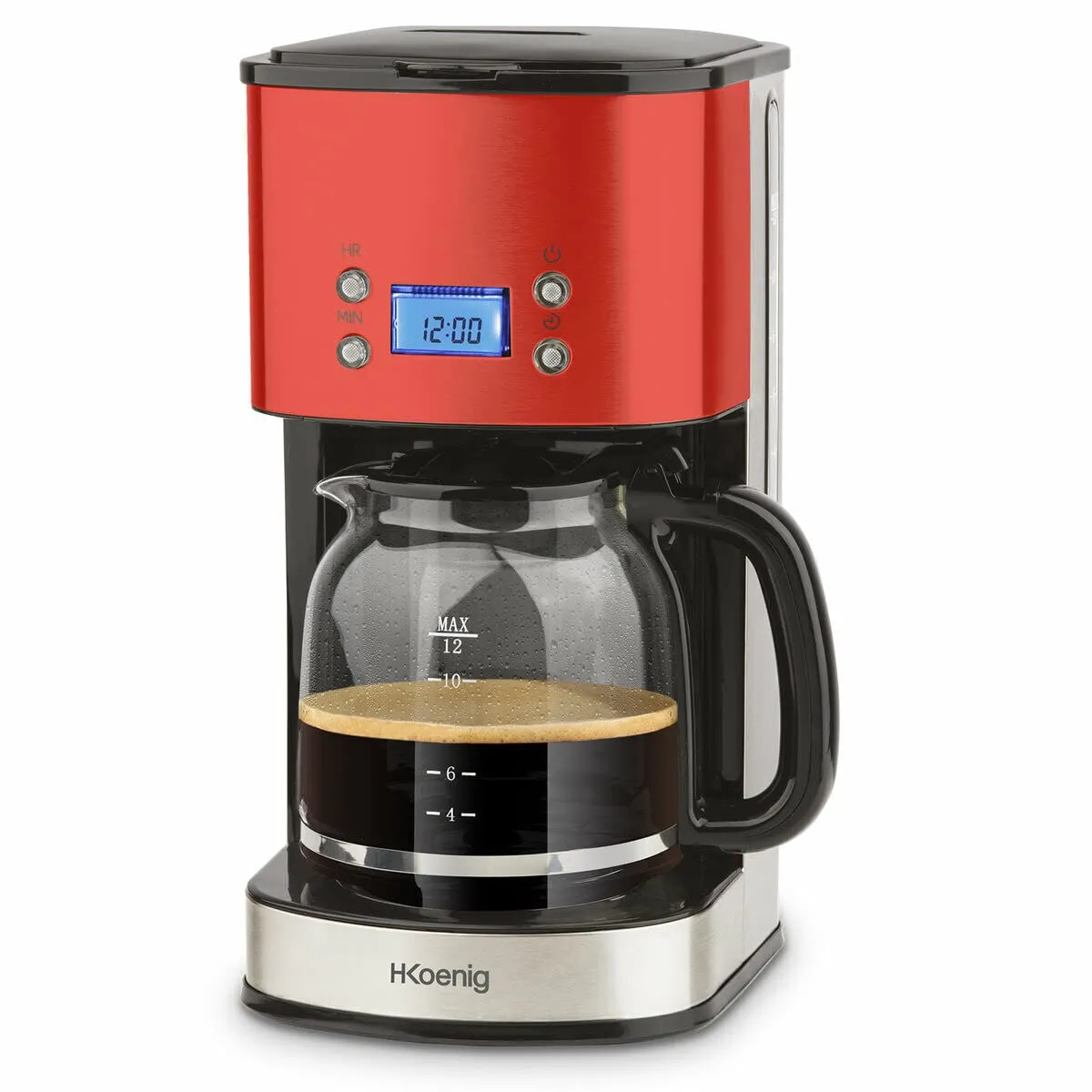 H.Koenig MG30 cafetière filtre programmable inox 1,5L