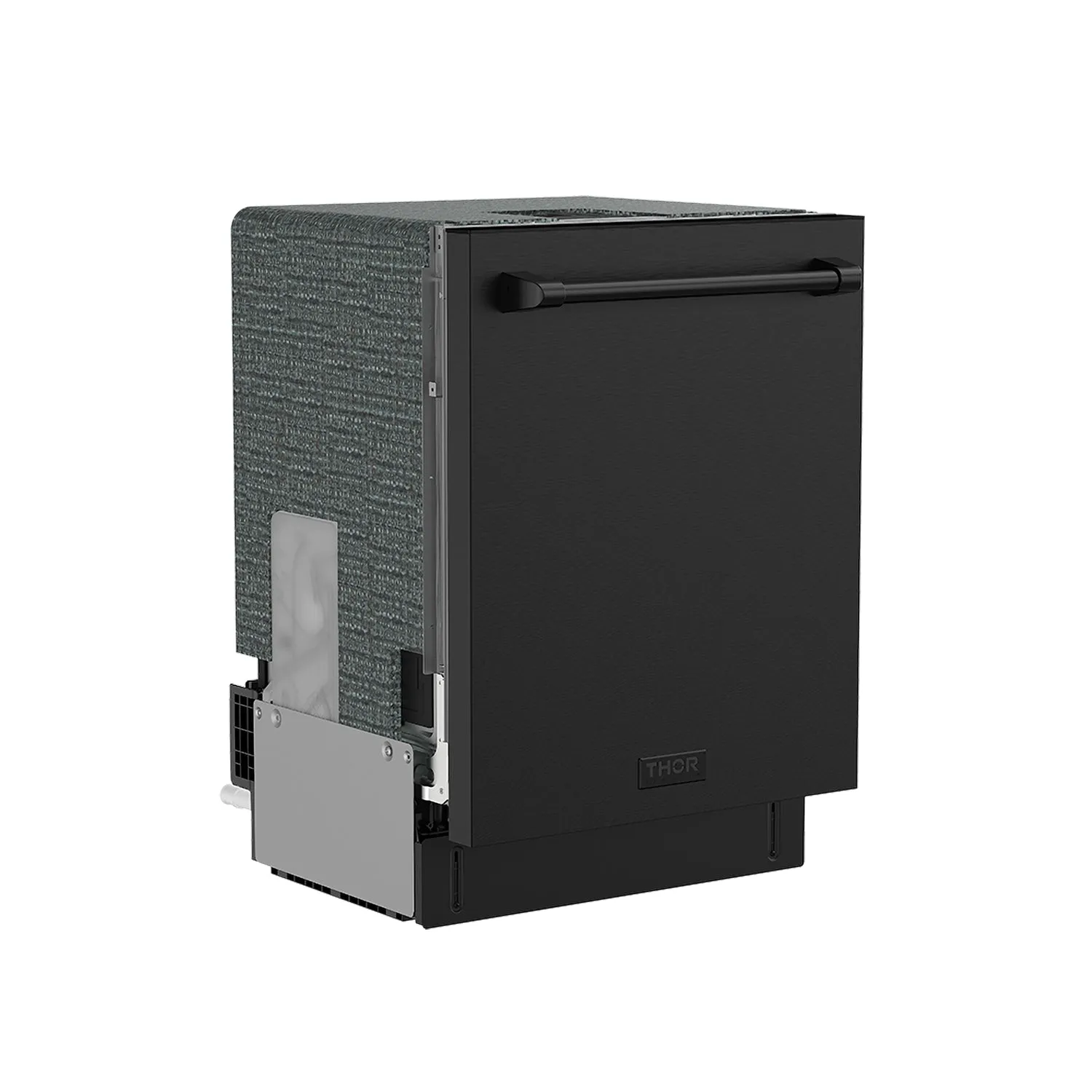 Thor 24 Pouces Lave-Vaisselle Encastrable Noir 47 dB