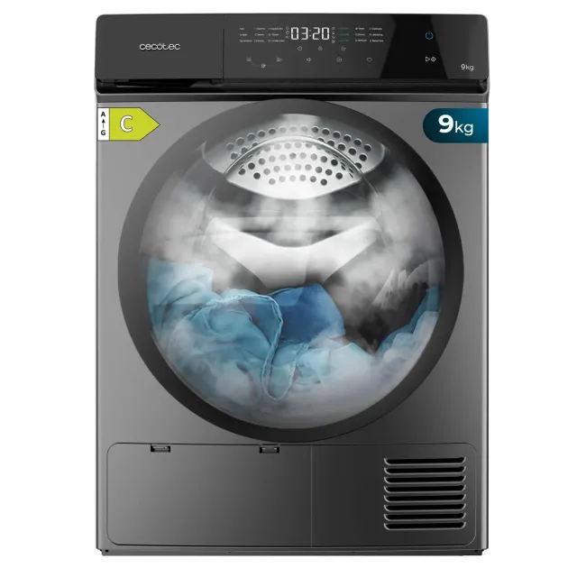 Cecotec Bolero DressCode Dry 9400 sèche-linge 9 kg Steel pompe à chaleur