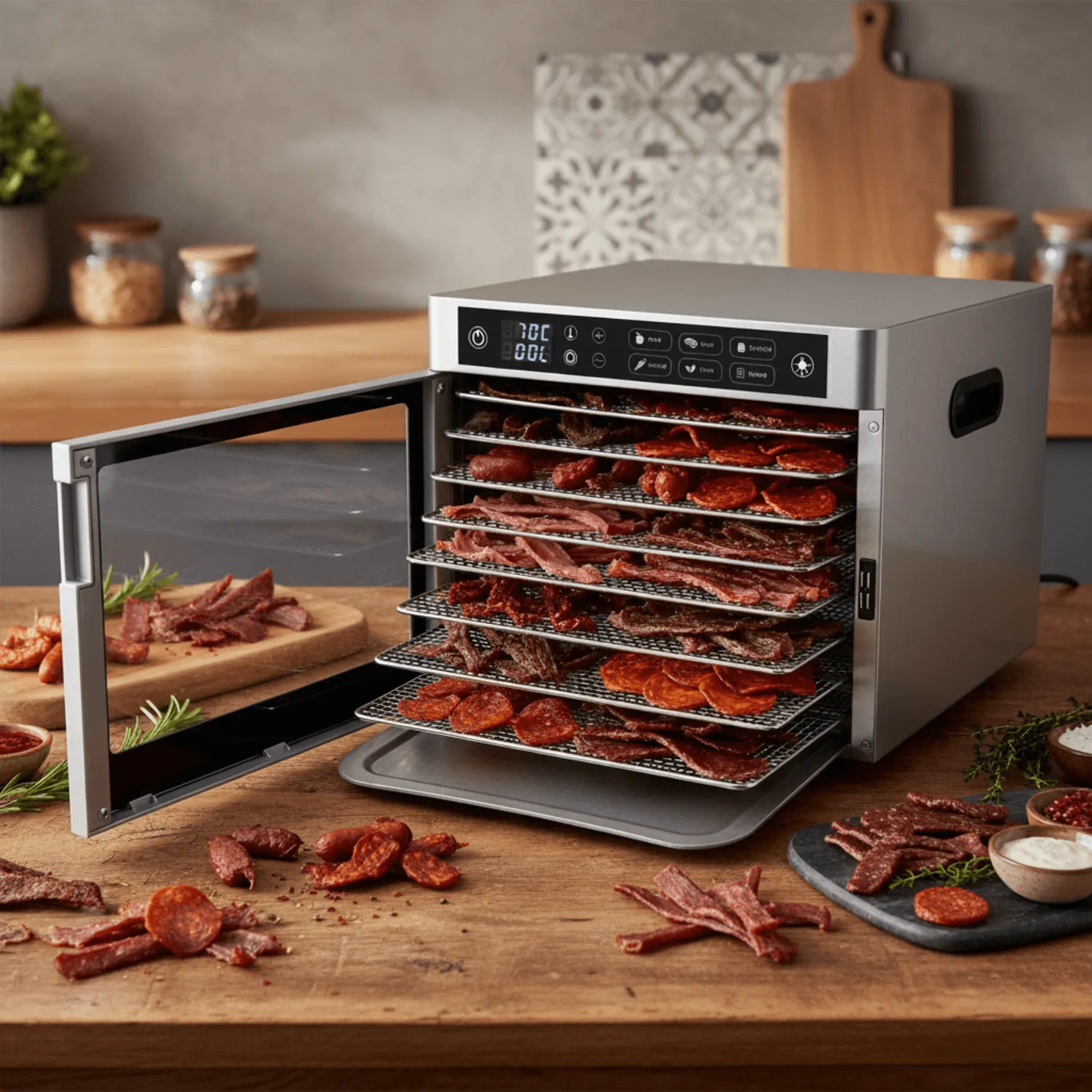 Steba ED 80 déshydrateur alimentaire inox 8 plateaux