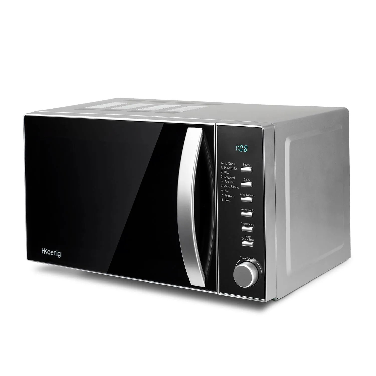 H.Koenig VIO2 micro-ondes compact 20L 700W noir miroir