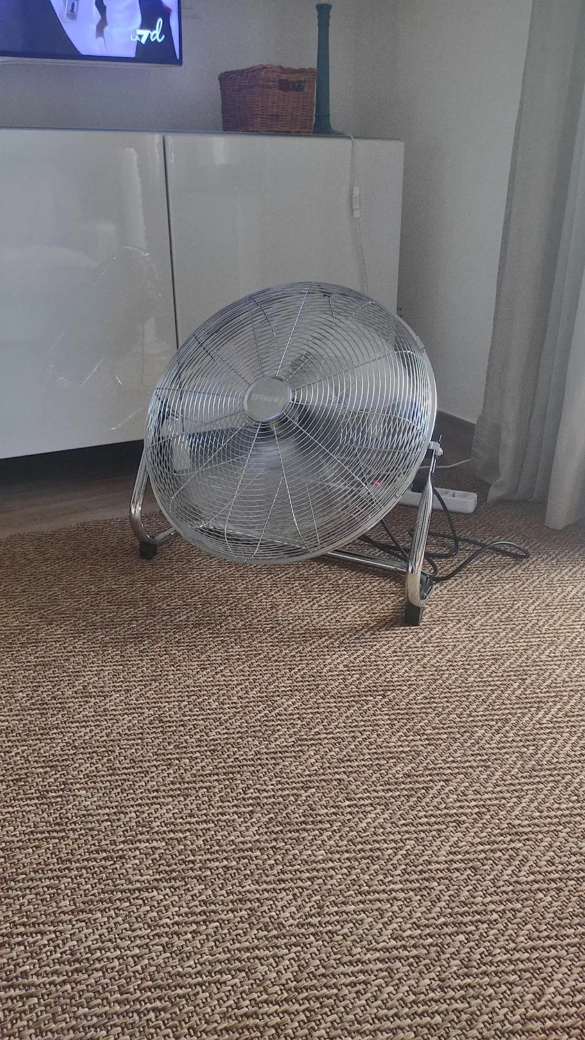 H.Koenig JOE30 ventilateur de sol métal 40 cm chromé