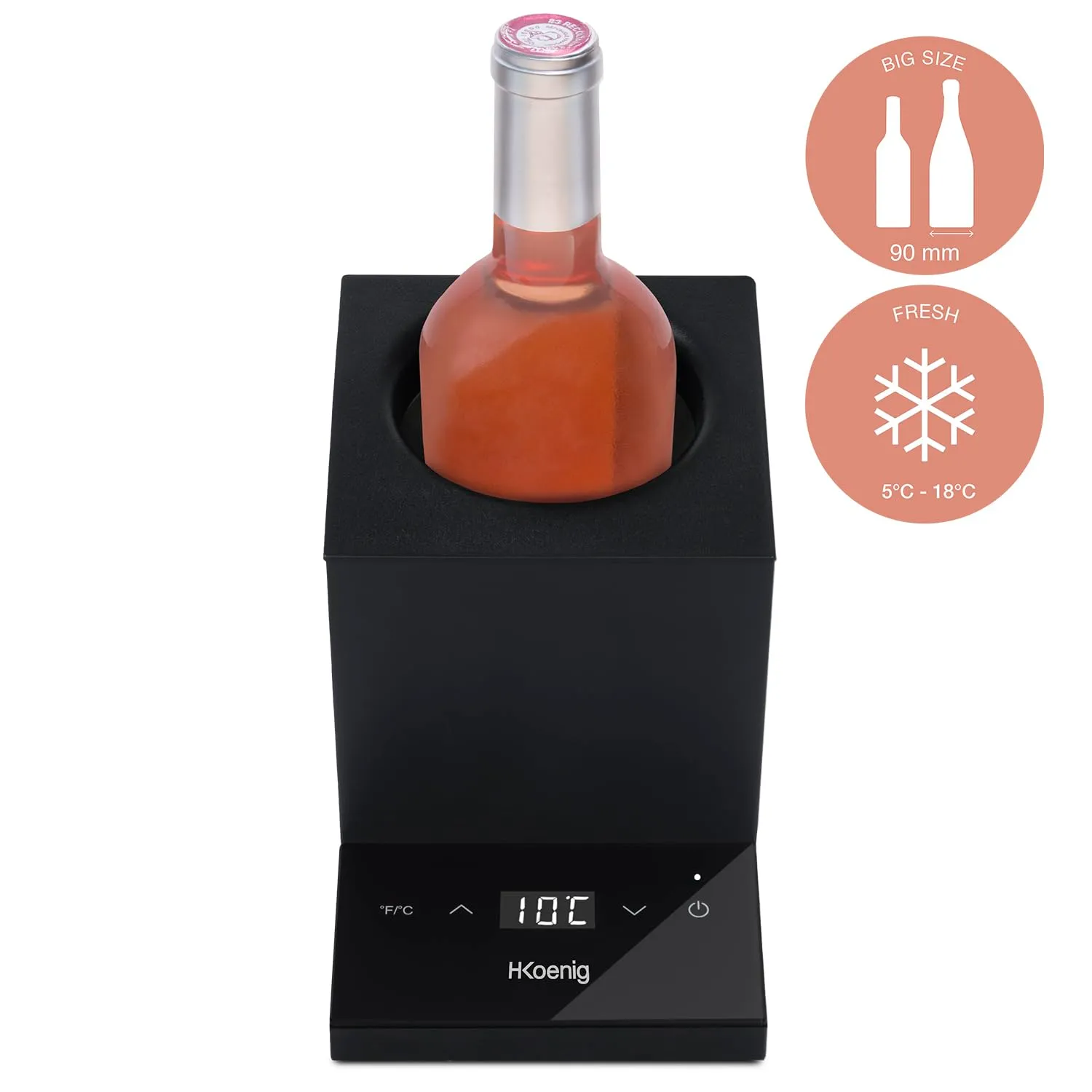 H.Koenig LVX26 rafraîchisseur à vin 1 bouteille 5-18°C