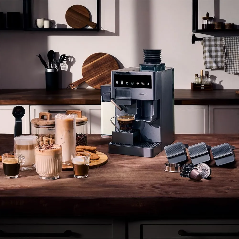 Cecotec Freestyle Grind & Latte cafetière capsules broyeur 20 bars