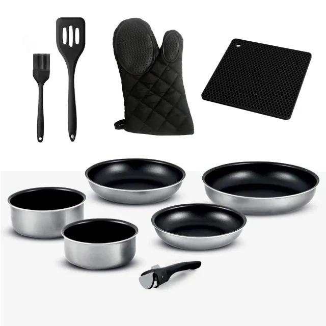 KITCHENCOOK Titane10 batterie cuisine 10 pièces