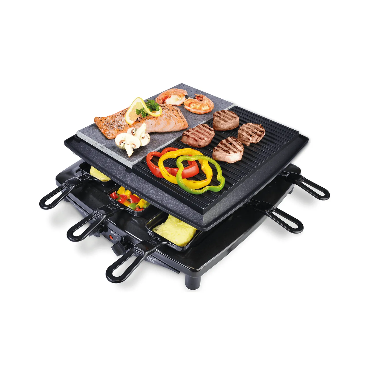Steba RC 4 Plus appareil à raclette grill pierre 8 personnes