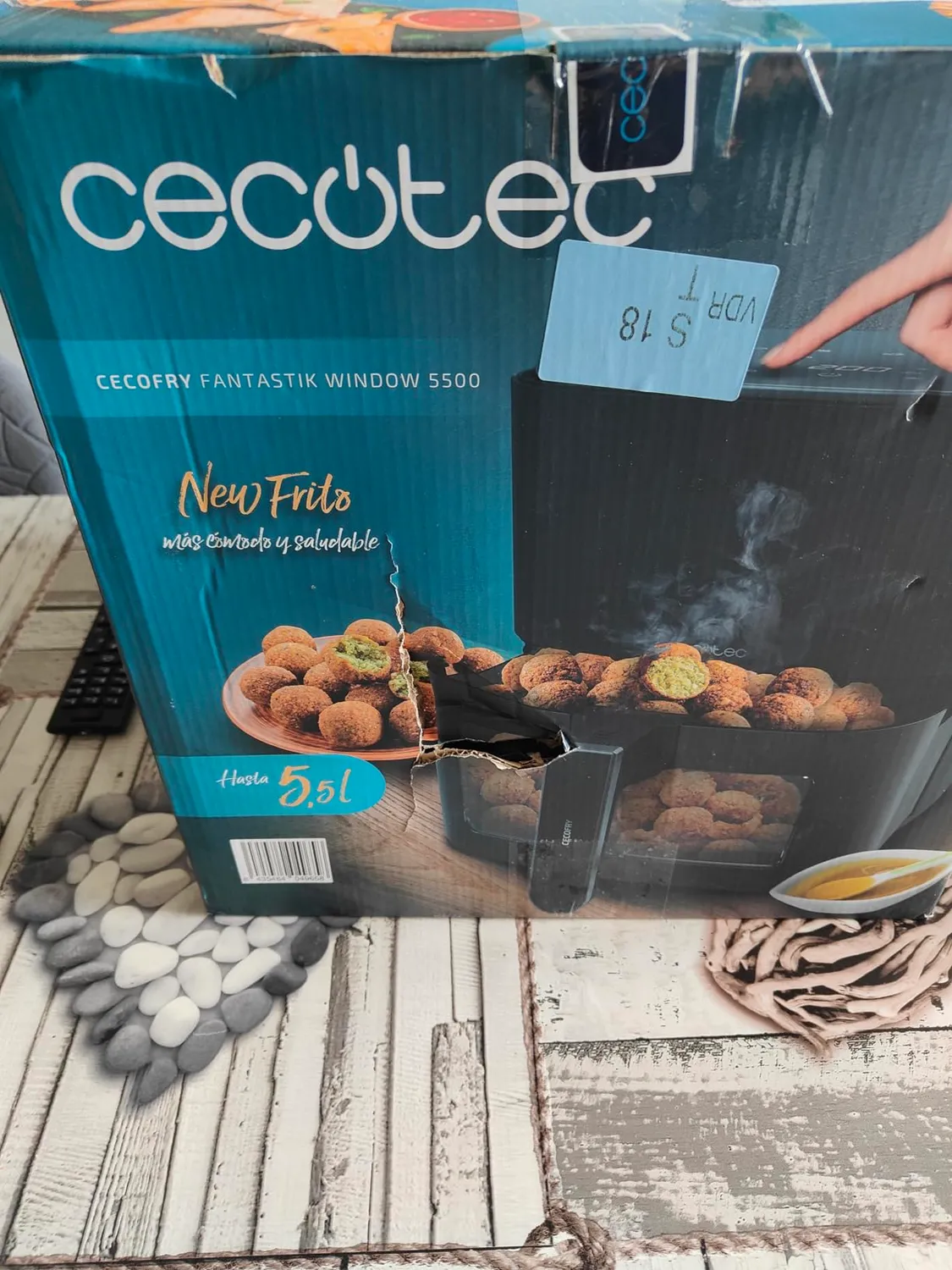 Cecotec Cecofry Fantastik Window 5500 friteuse air 5,5L noir