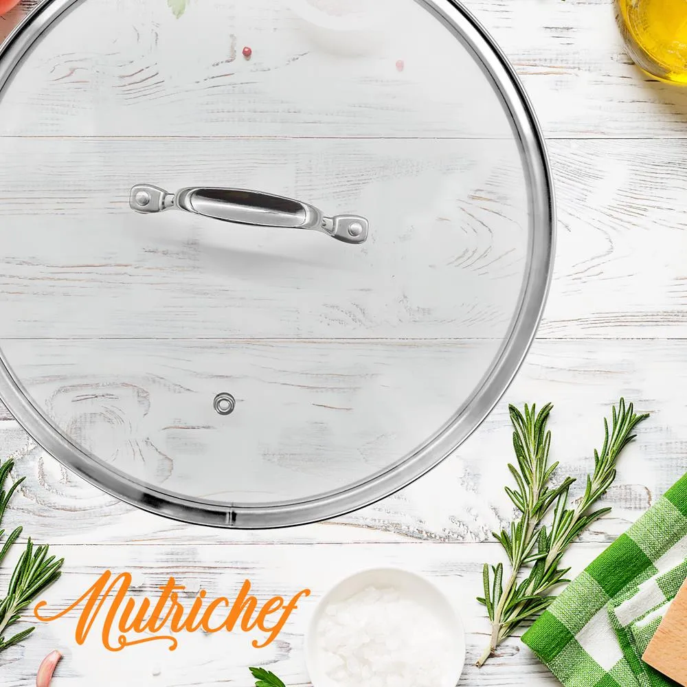 Nutrichef Couvercle faitout verre trempé 28 cm