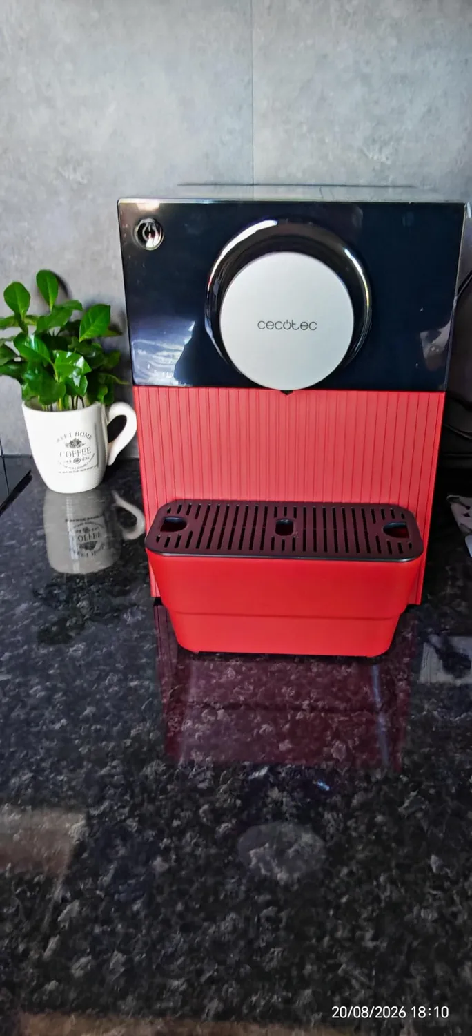 Cecotec Cremmaet Cube Red machine espresso broyeur 19 bars