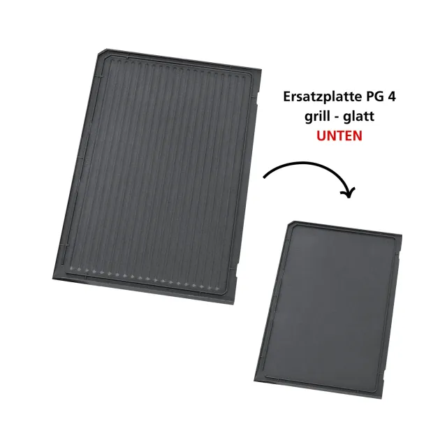 Steba PG 4 PG 2 plaque grill lisse réversible