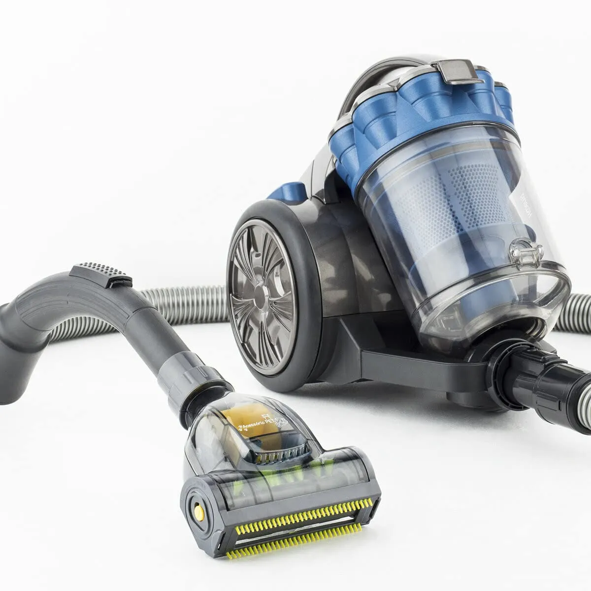 H.Koenig STC68 aspirateur traîneau sans sac animaux bleu