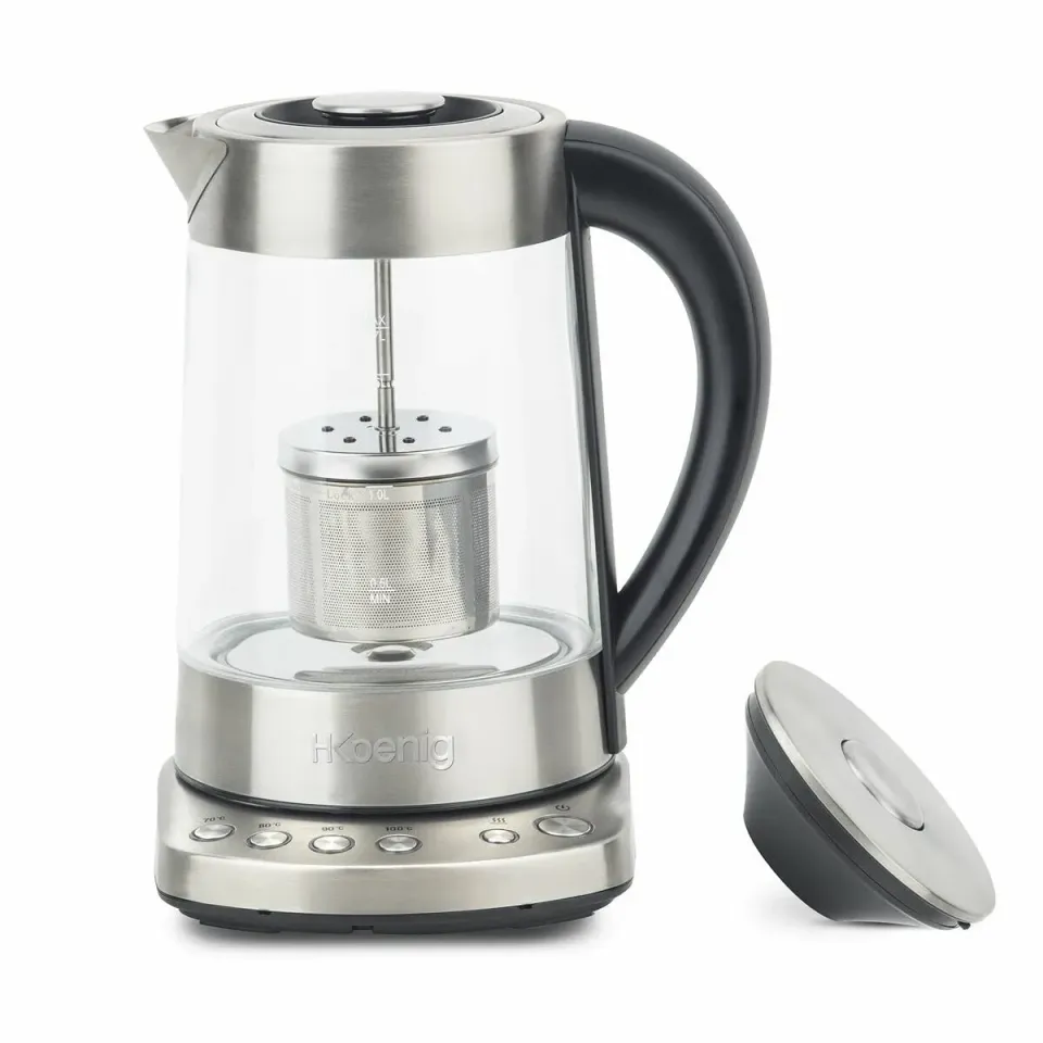 H.Koenig TI700 théière bouilloire verre 1,7 L thermostat