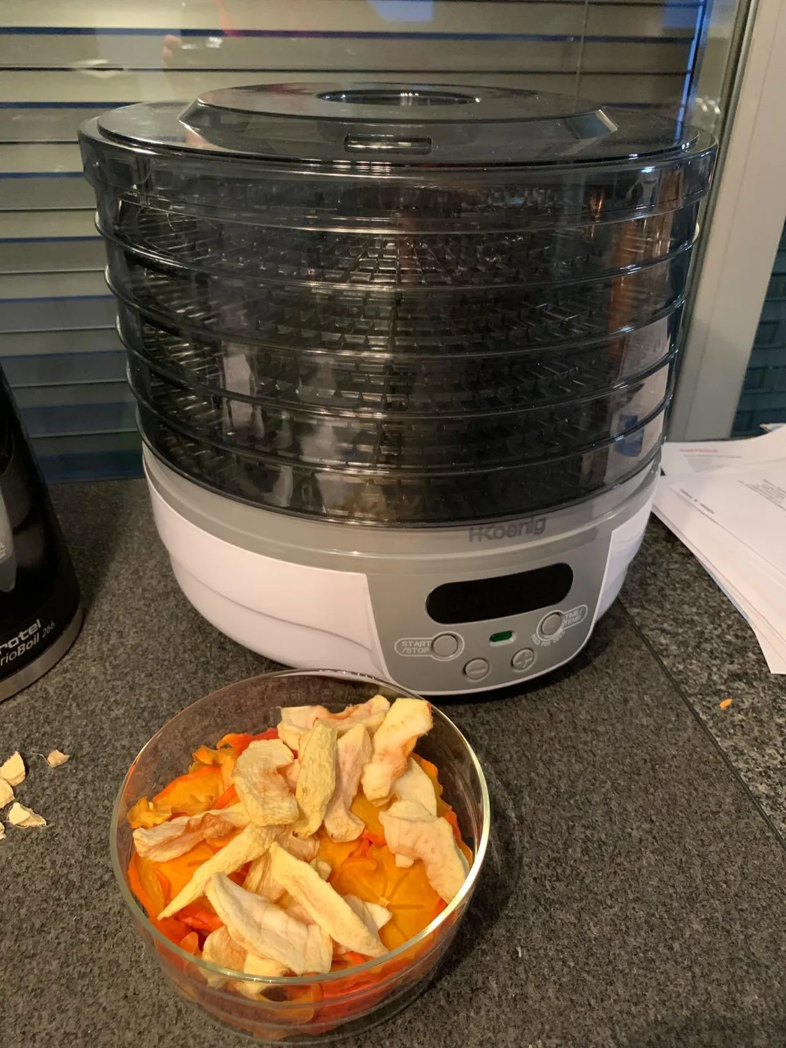 H.Koenig DSY700 déshydrateur alimentaire 5 plateaux blanc