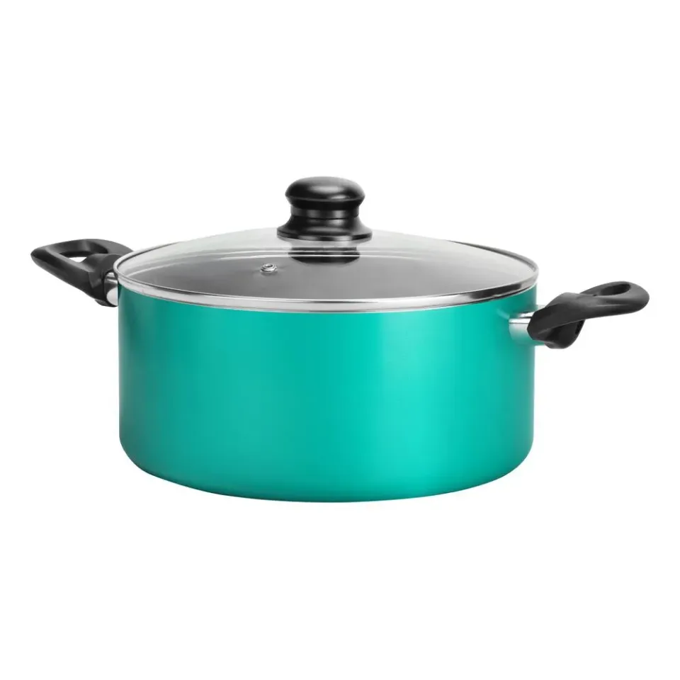 Nutrichef faitout 4,2 L vert avec couvercle induction